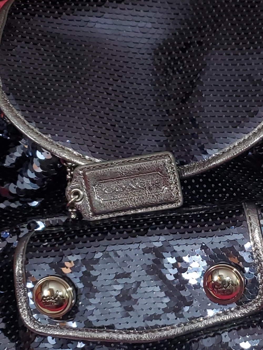 Coach Poppy Sequin Backpack 2011 Y2K Vintage Rare - With Tags - Picture 7 of 7